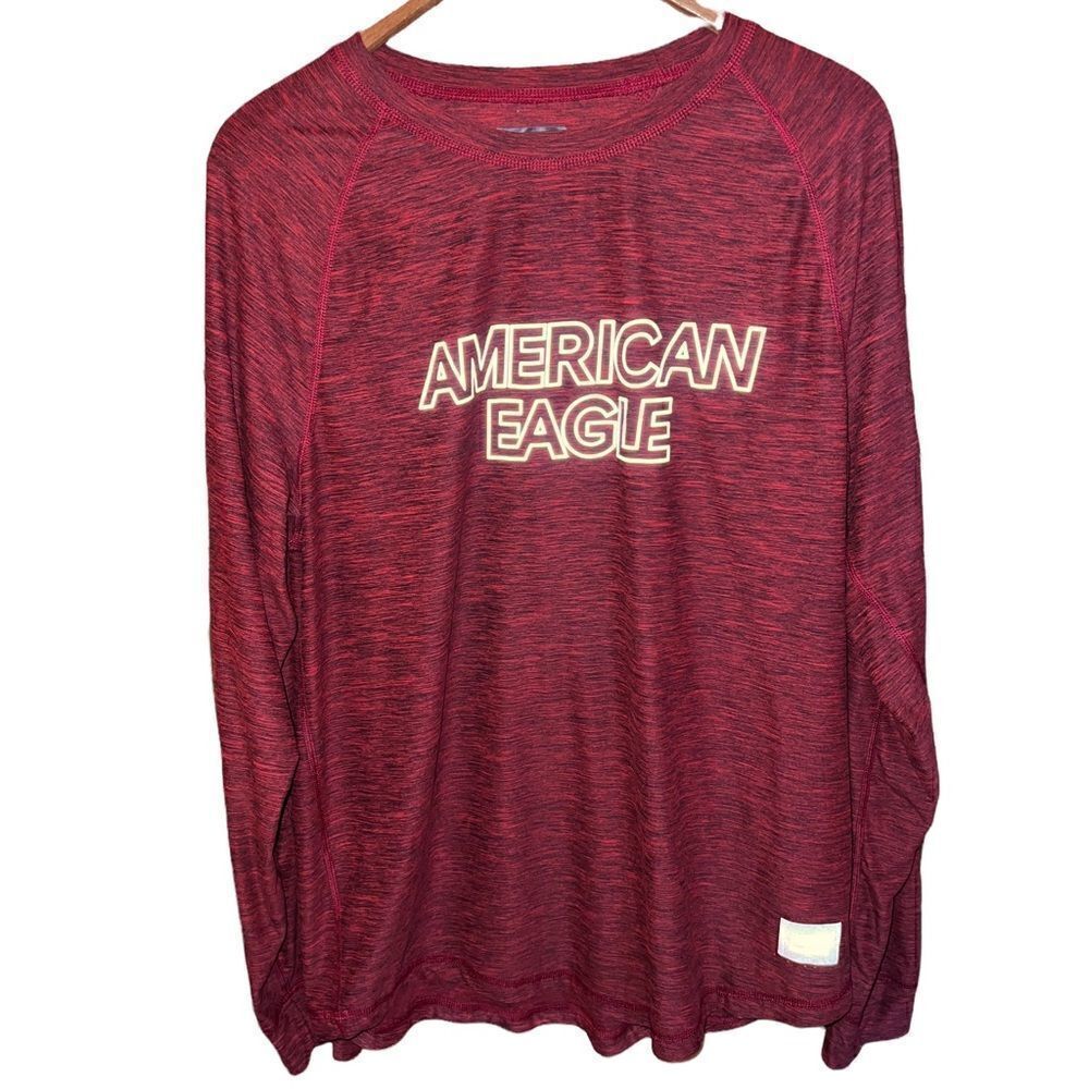 American Eagle Flex Red Long Sleeved Men’s Medium Shirt
